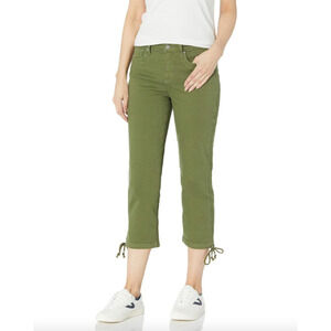 NYDJ  Women's Capri Jeans with Drawcord Hem Size 0 casual comfort knee length